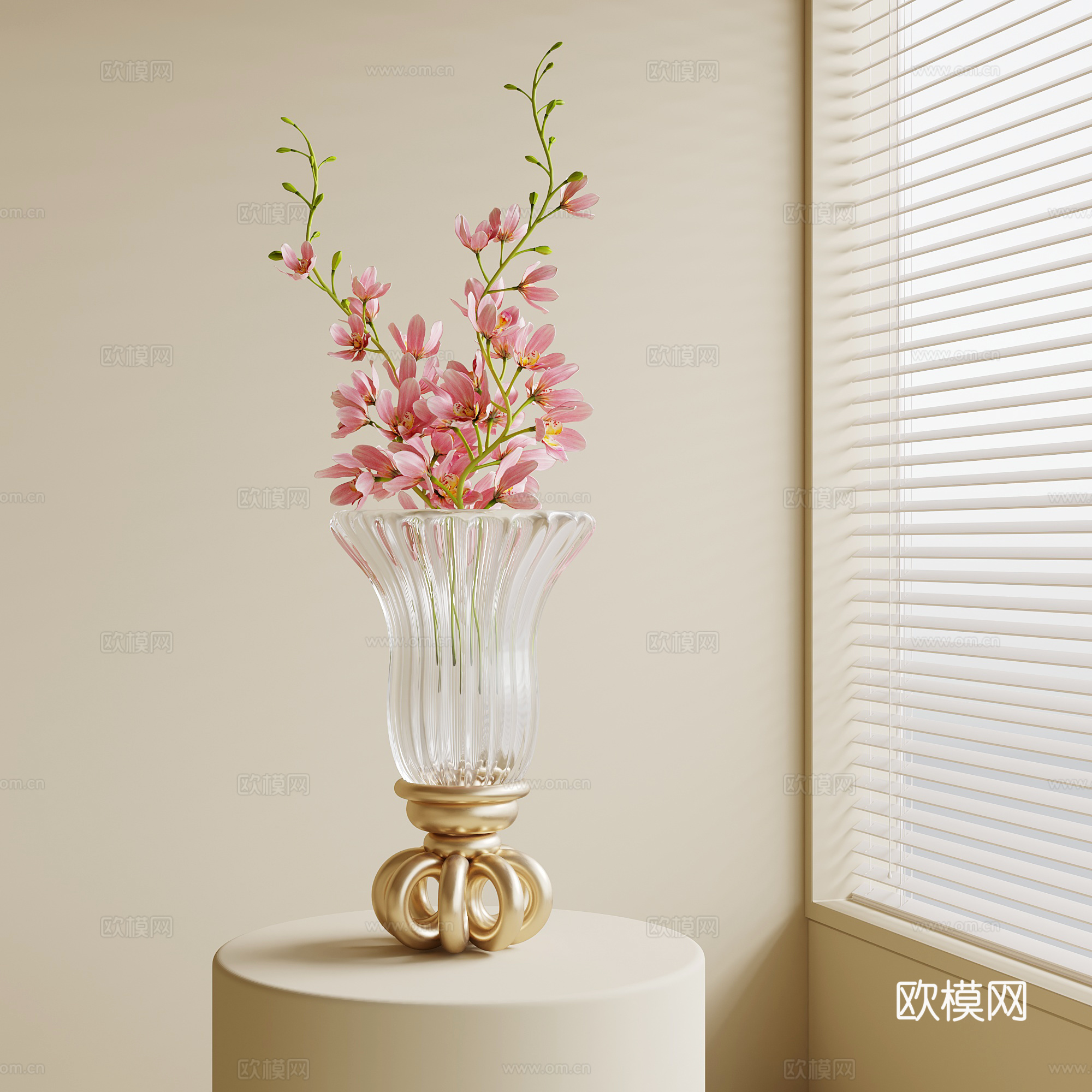 现代花瓶 摆件su模型下载（渲染图1）