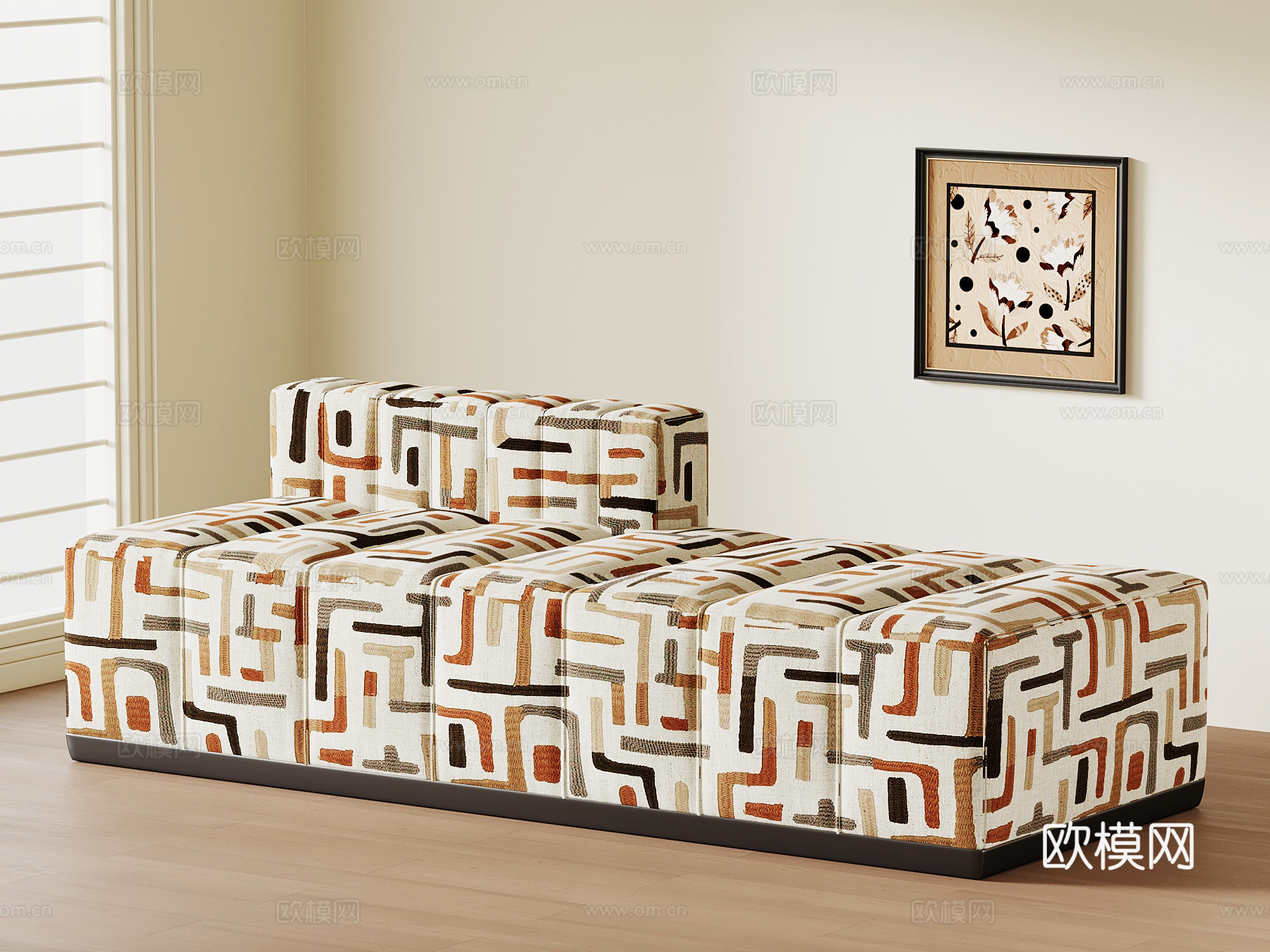 法式中古沙发凳su模型