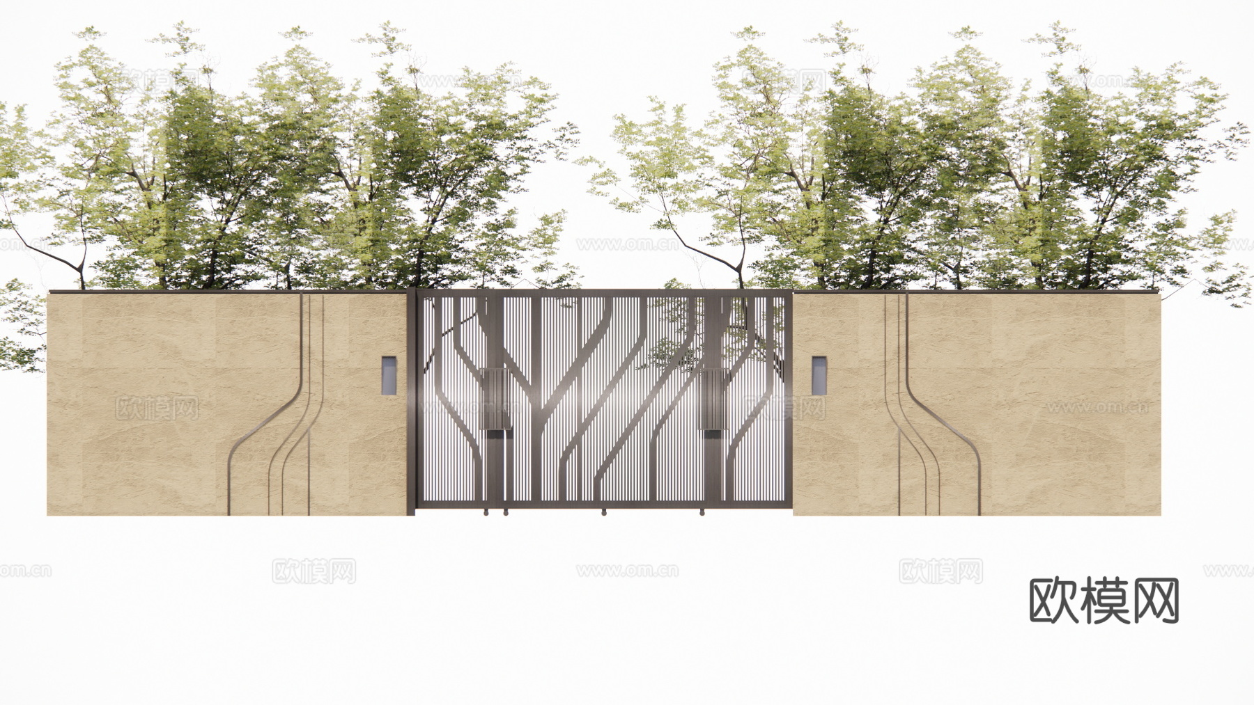 室内造景 庭院灯 草坪灯 庭院门 阳光房 门 微景观 屋顶花su模型