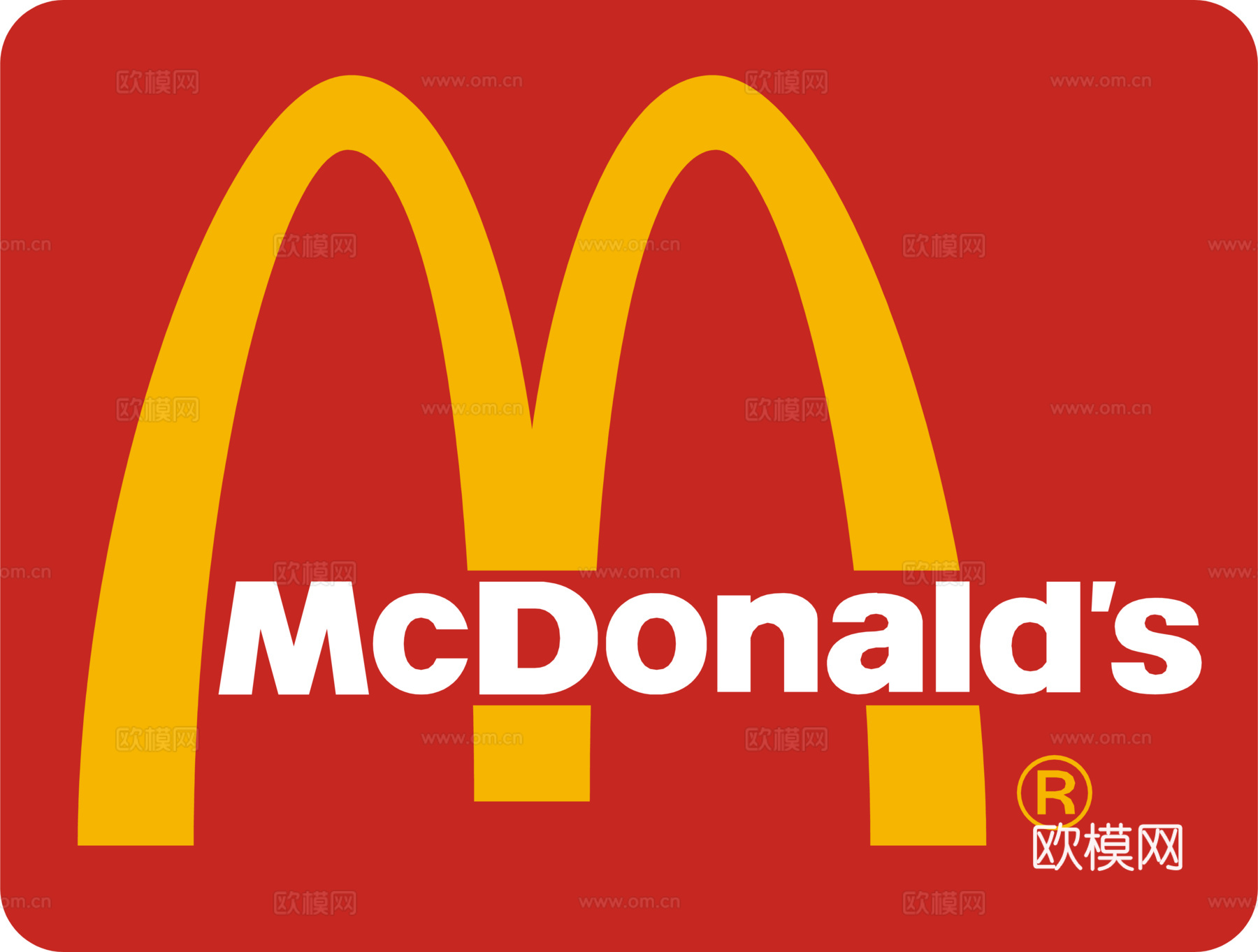 麦当劳，炸鸡汉堡logo