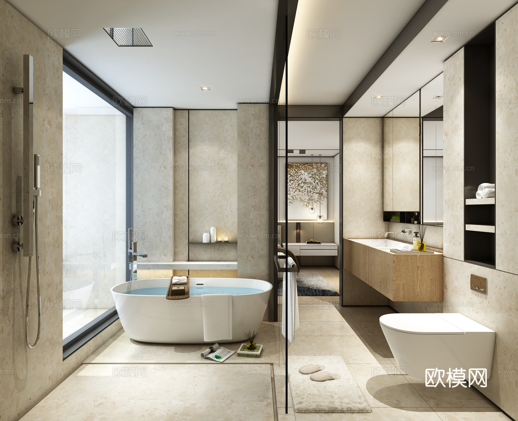 轻奢别墅 样板间 最新全套施工图 效果图合集cad施工图