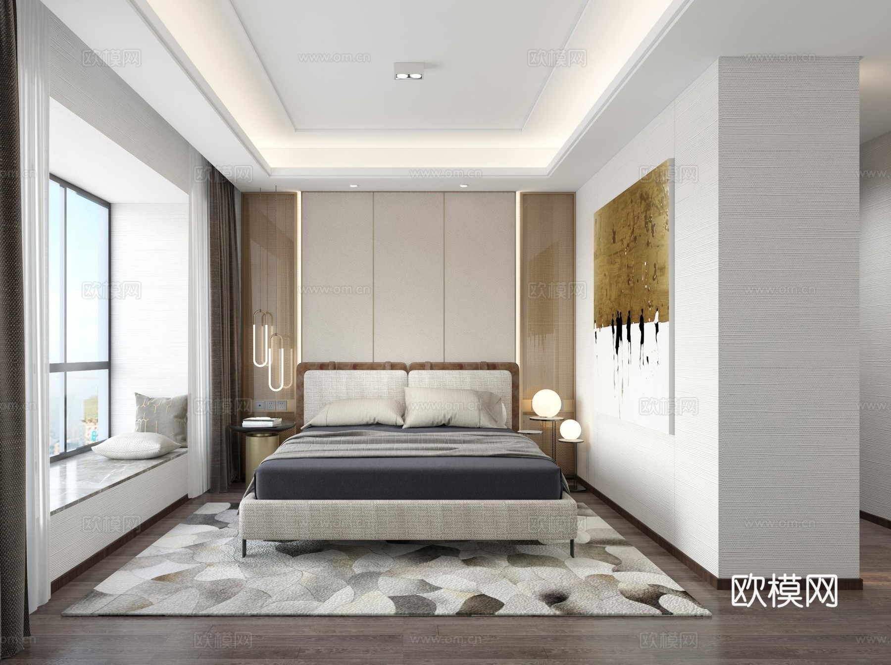 轻奢别墅 样板间 最新全套施工图 效果图合集cad施工图