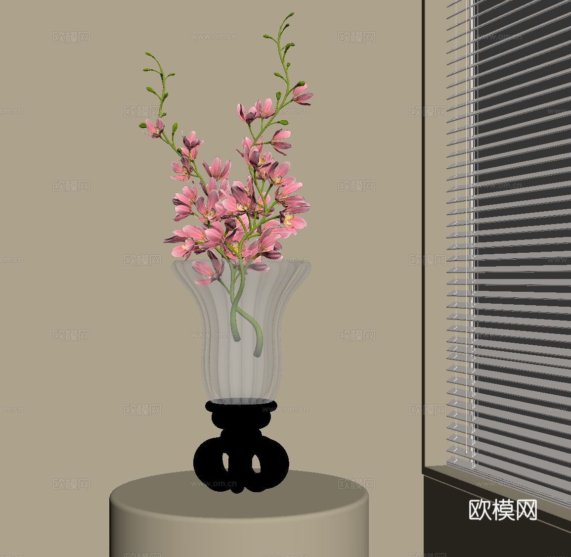 现代花瓶 摆件su模型下载（渲染图2）