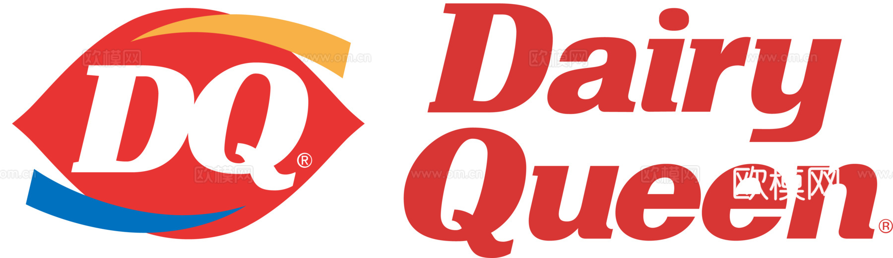 冰雪皇后DQ，炸鸡汉堡logo