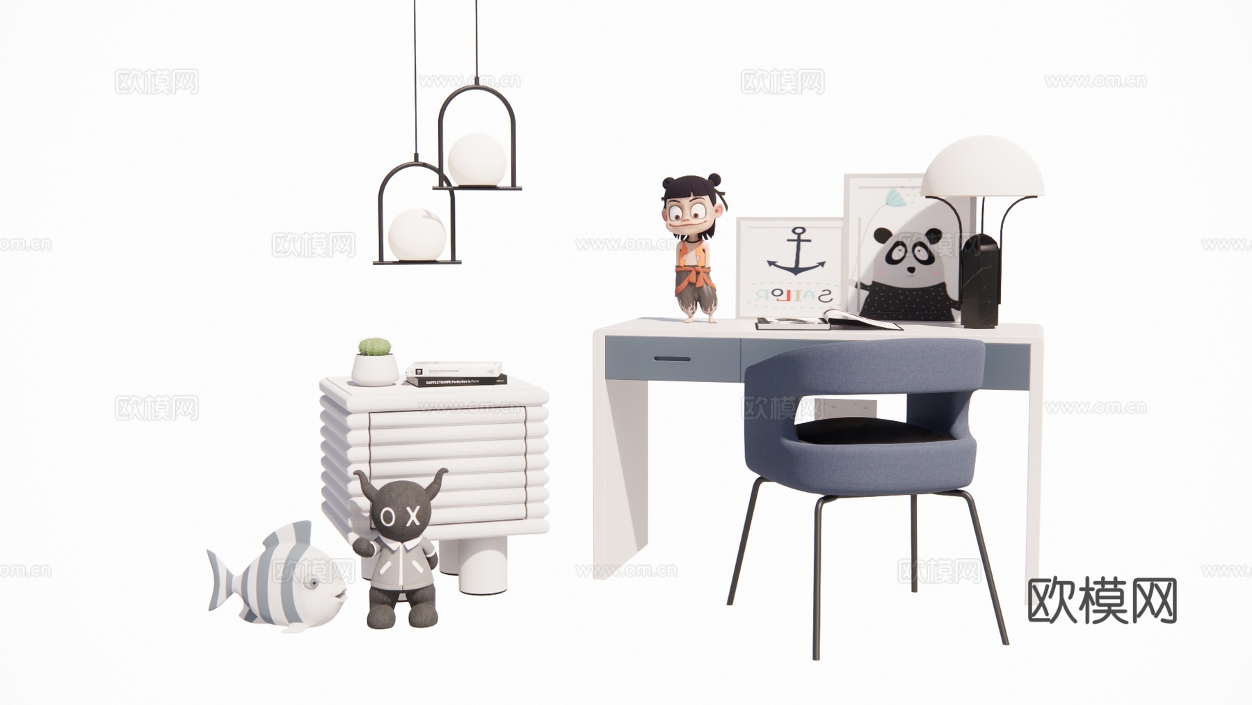 编织 奶油 原木家具 组合桌椅 藤编家具 餐桌 桌椅 茶桌su模型