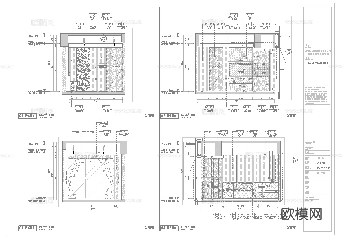 轻奢别墅 样板间 最新全套施工图 效果图合集cad施工图