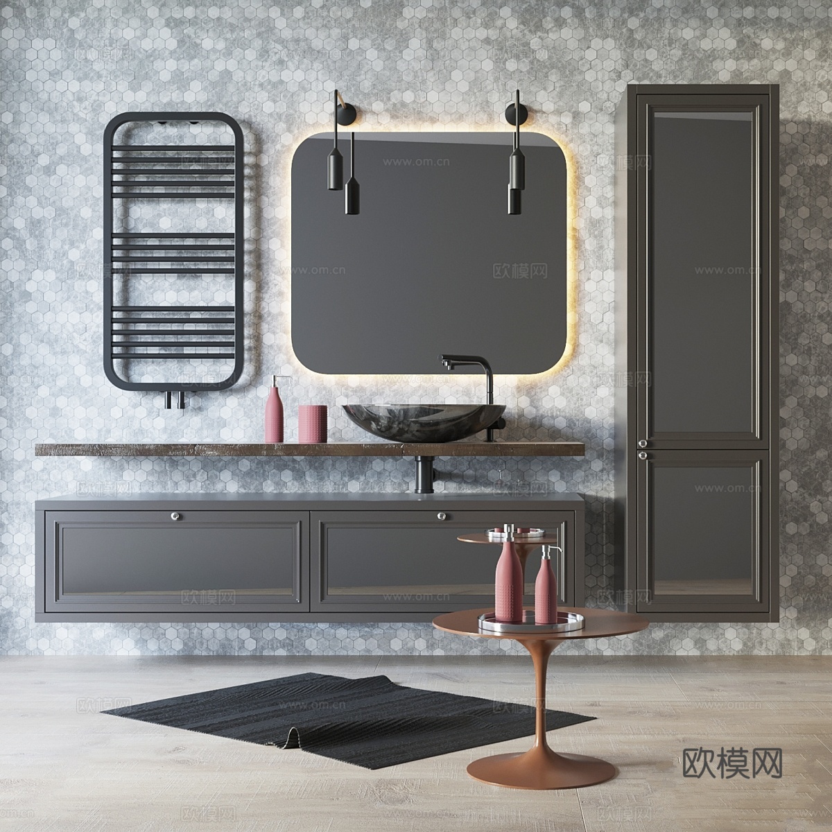 浴室家具3d模型下载