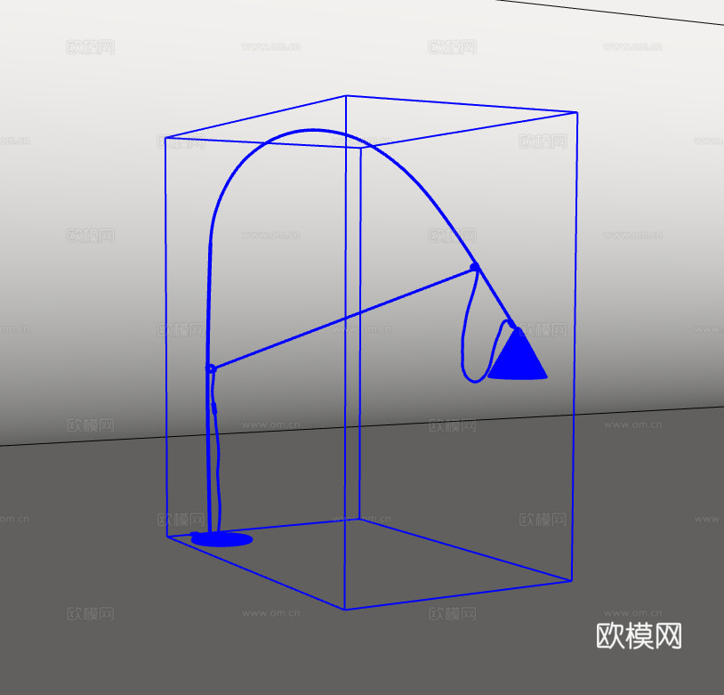 落地灯su模型
