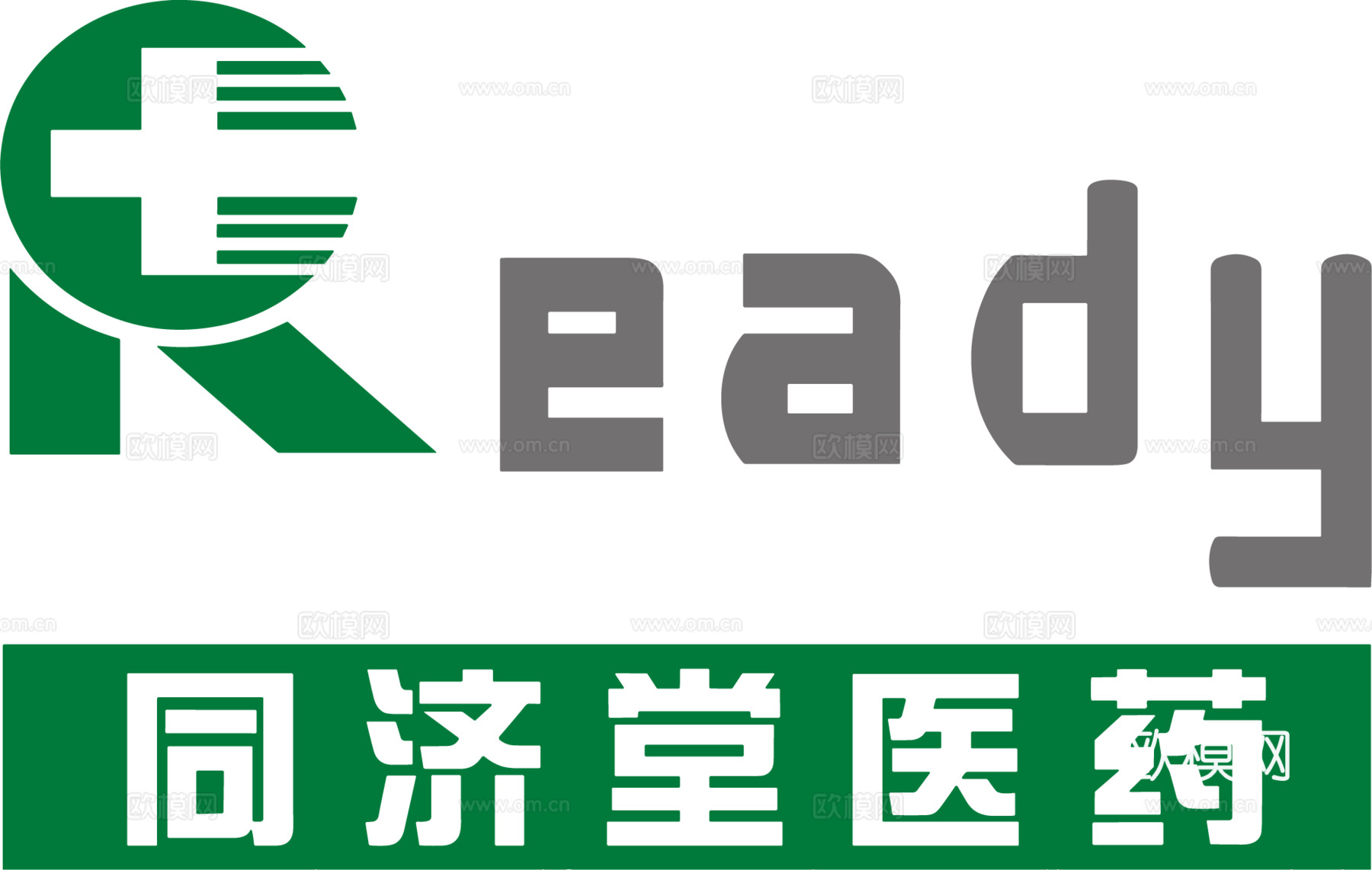 同济堂医药，药店买药logo