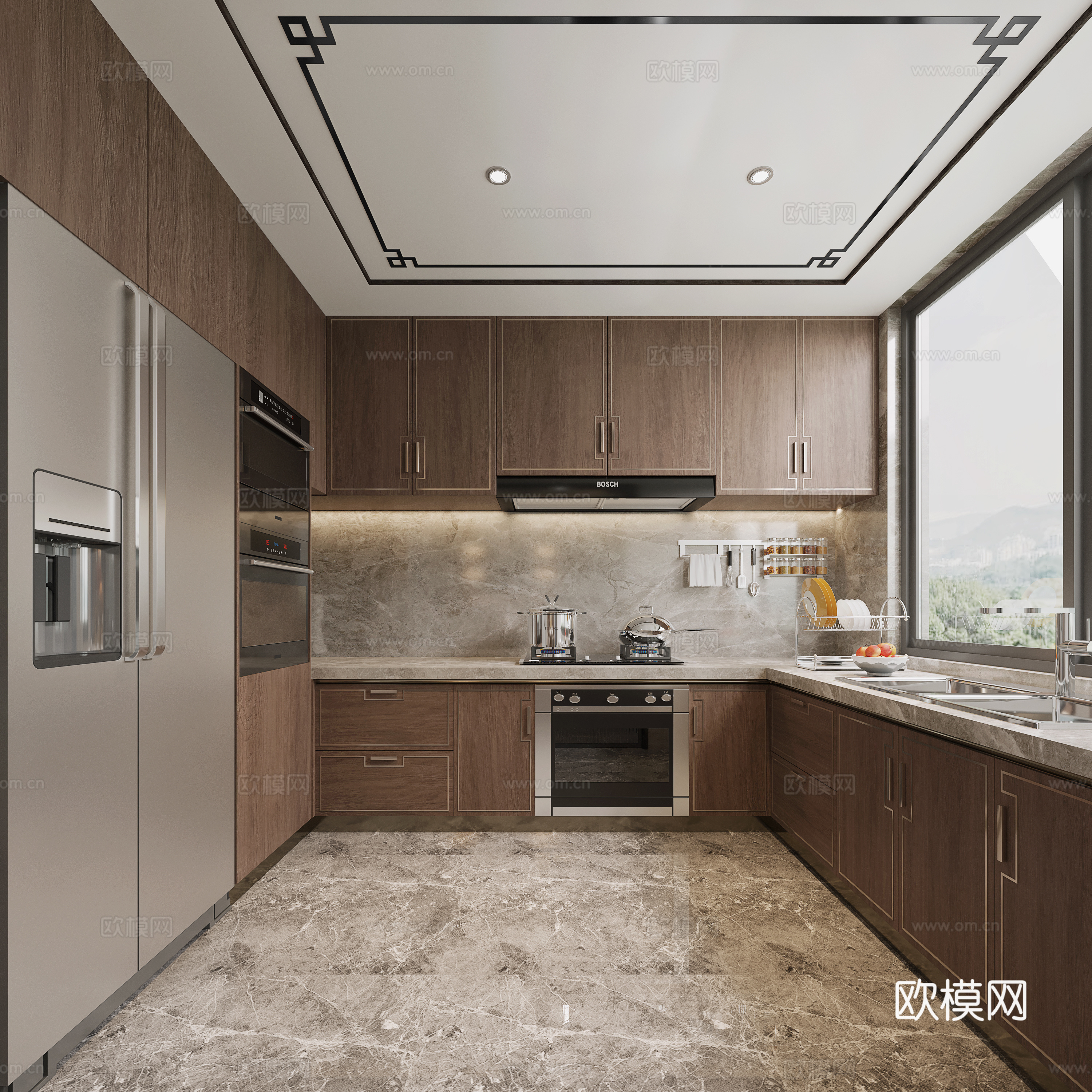 轻奢别墅 样板间 最新全套施工图 效果图合集cad施工图