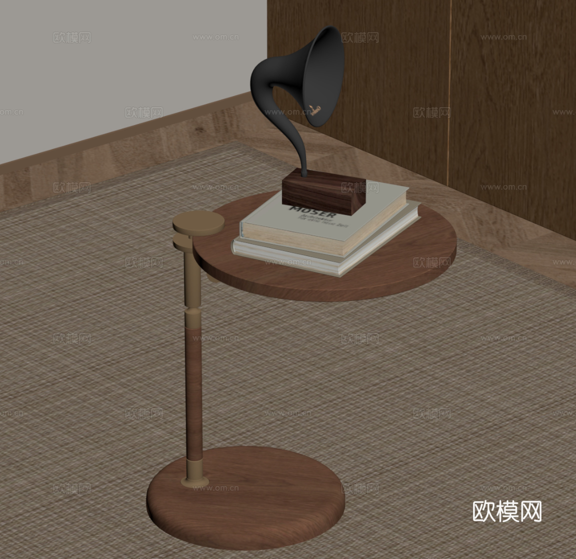 中古风边几su模型