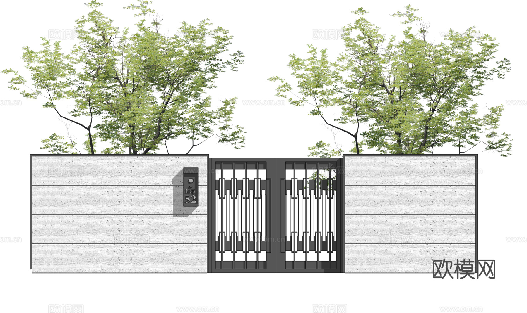 室内造景 庭院灯 草坪灯 庭院门 阳光房 门 微景观 屋顶花su模型