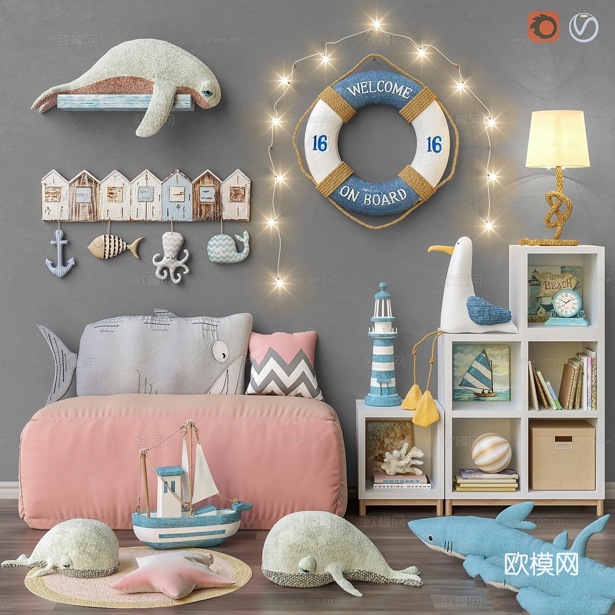 玩具与家具套装273d模型下载