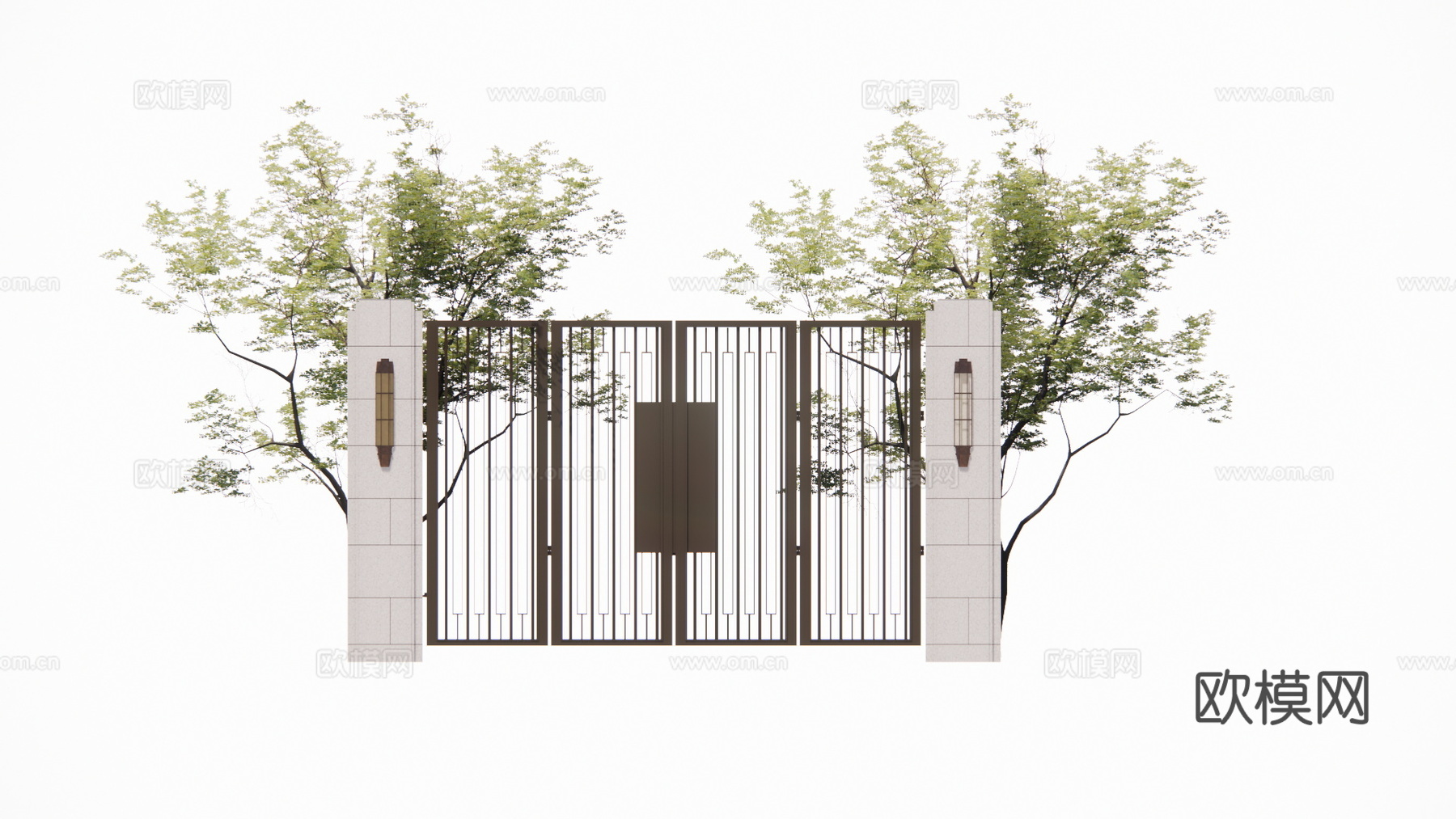 室内造景 庭院灯 草坪灯 庭院门 阳光房 门 微景观 屋顶花su模型