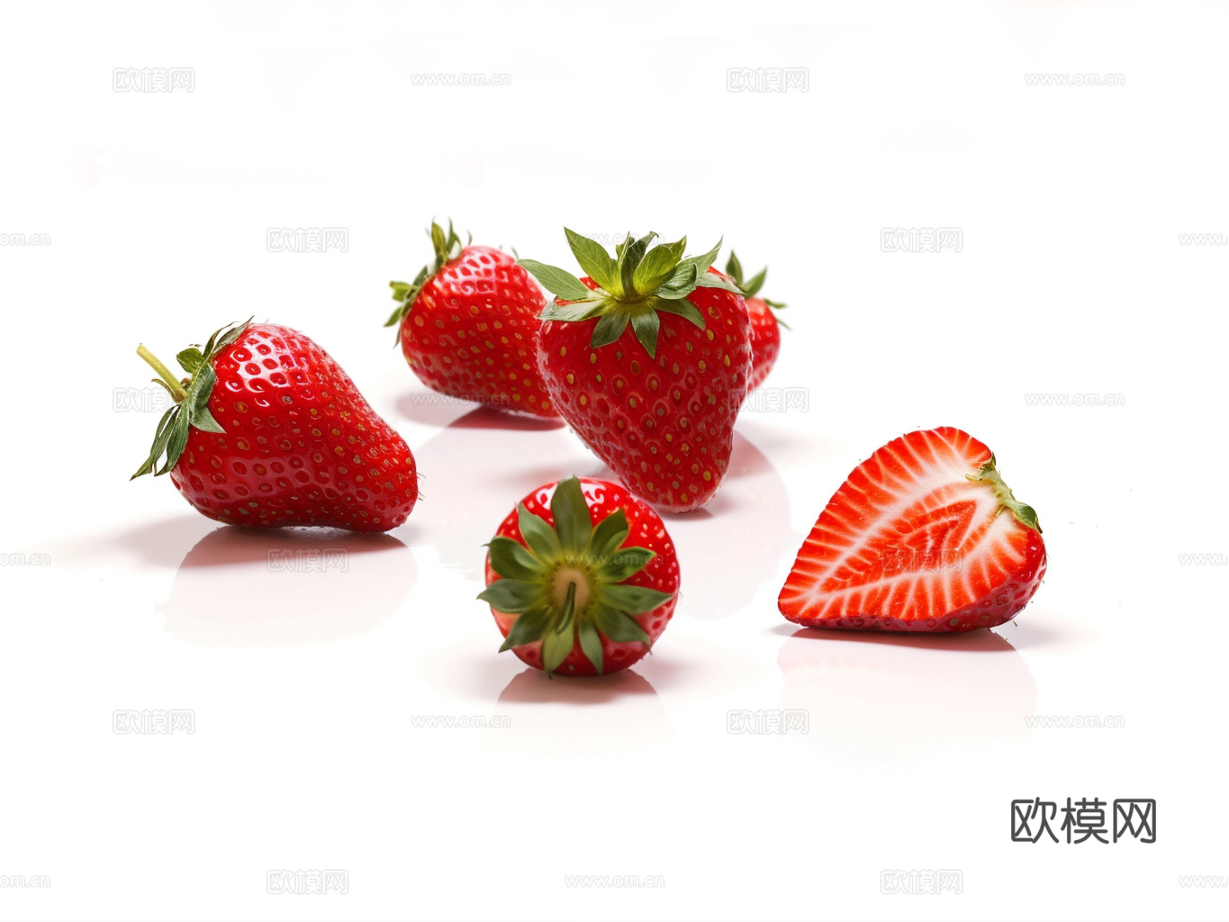 草莓su模型下载（渲染图1）