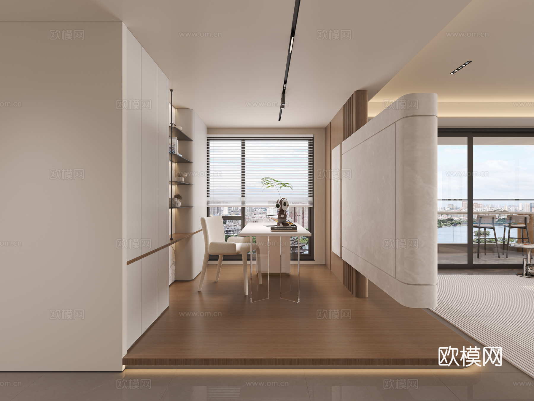 轻奢大平层 样板间 最新全套施工图 效果图合集cad施工图