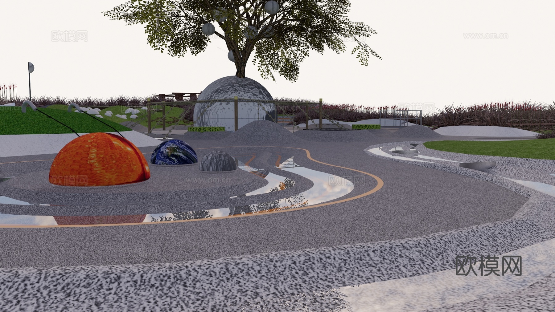 餐厅 帐篷 营地 酒店 度假村 民宿 野外 露天 泡泡屋 网su模型