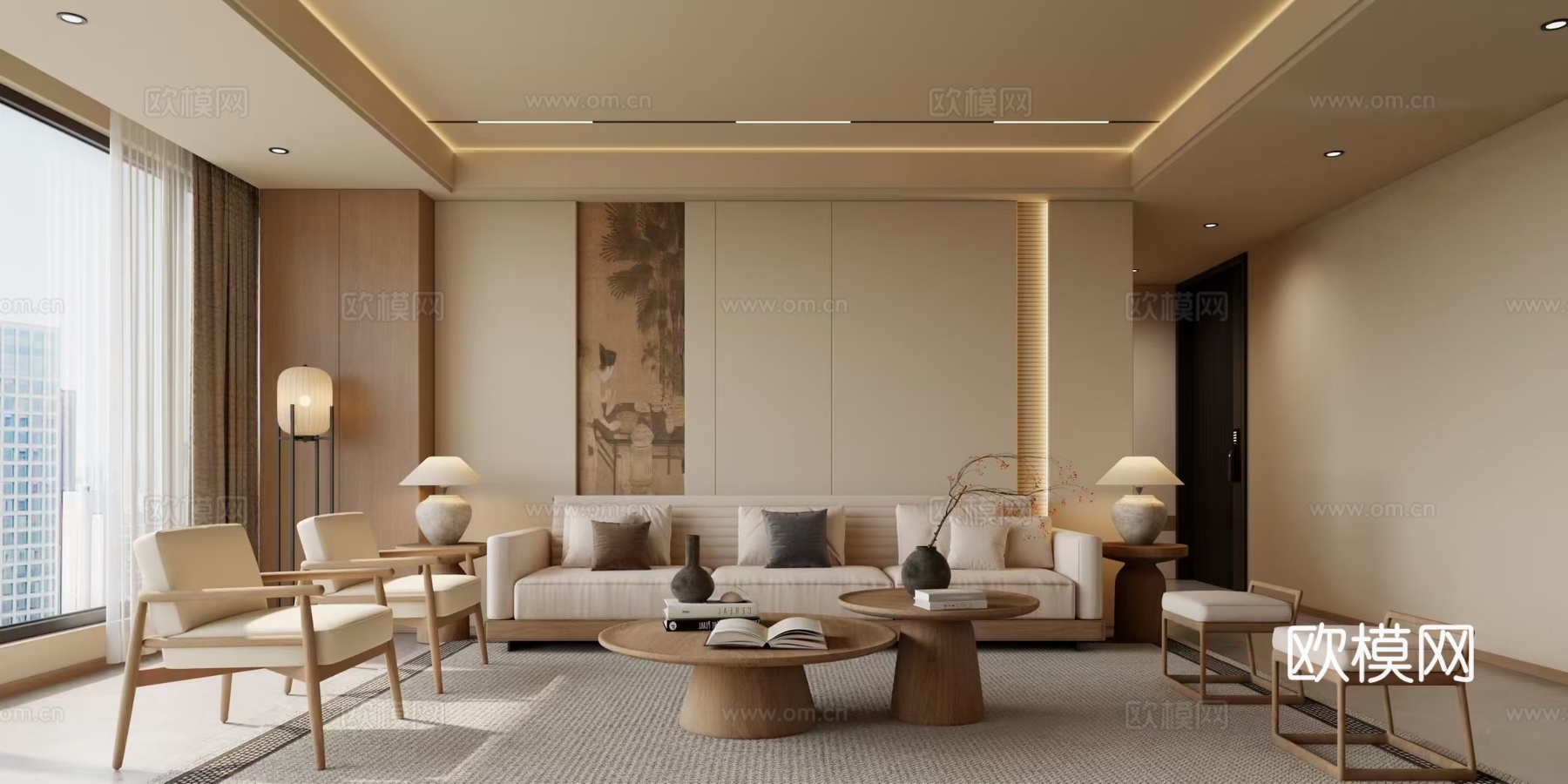 宋氏美学 样板间 最新全套施工图 效果图合集cad施工图