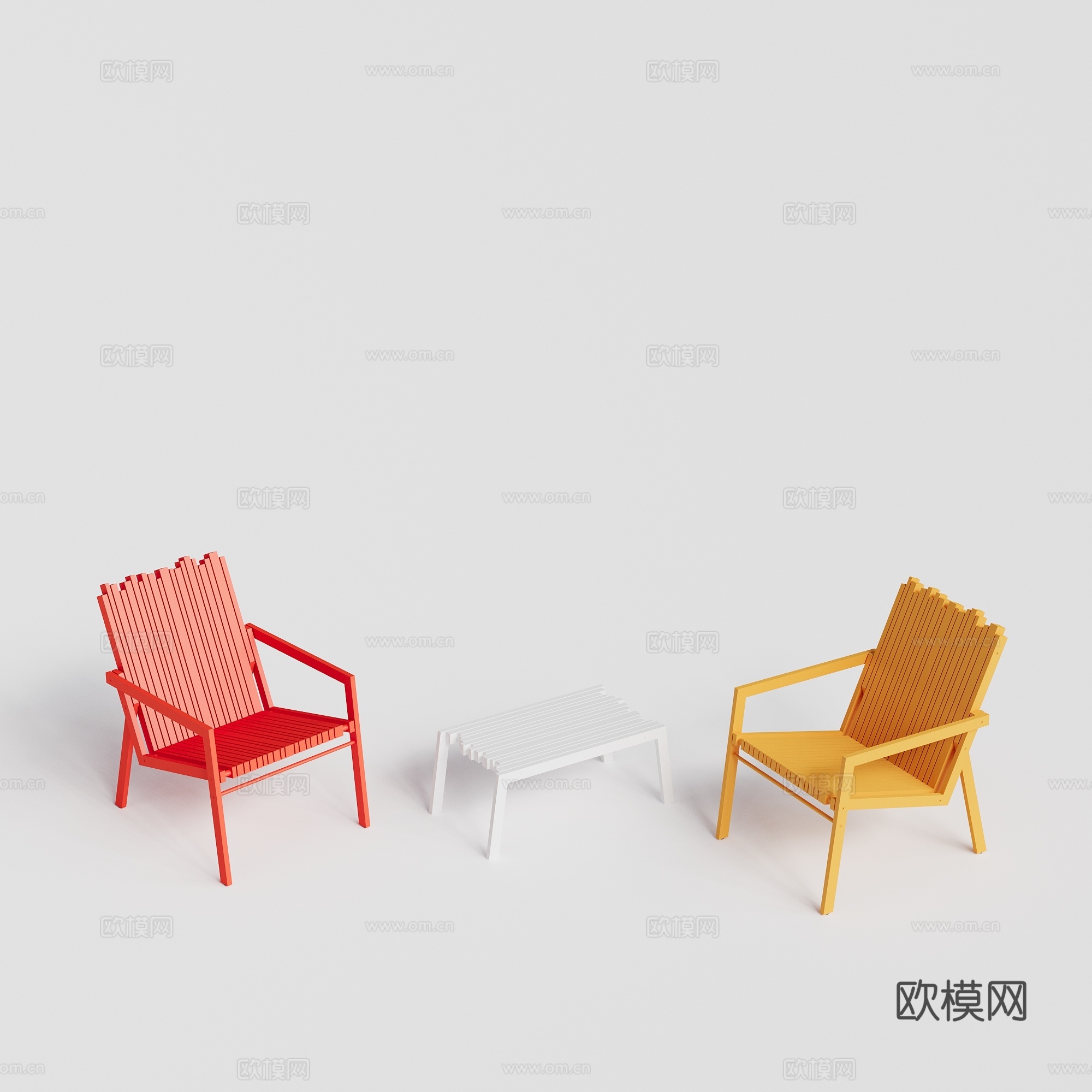 LIVINTWIST 现代户外 庭院花园 休闲椅 网红椅 单su模型