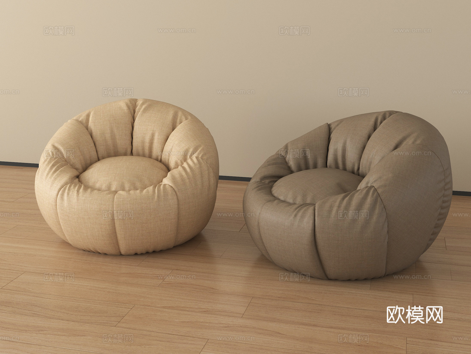 现代懒人沙发 单人沙发 休闲沙发su模型su模型