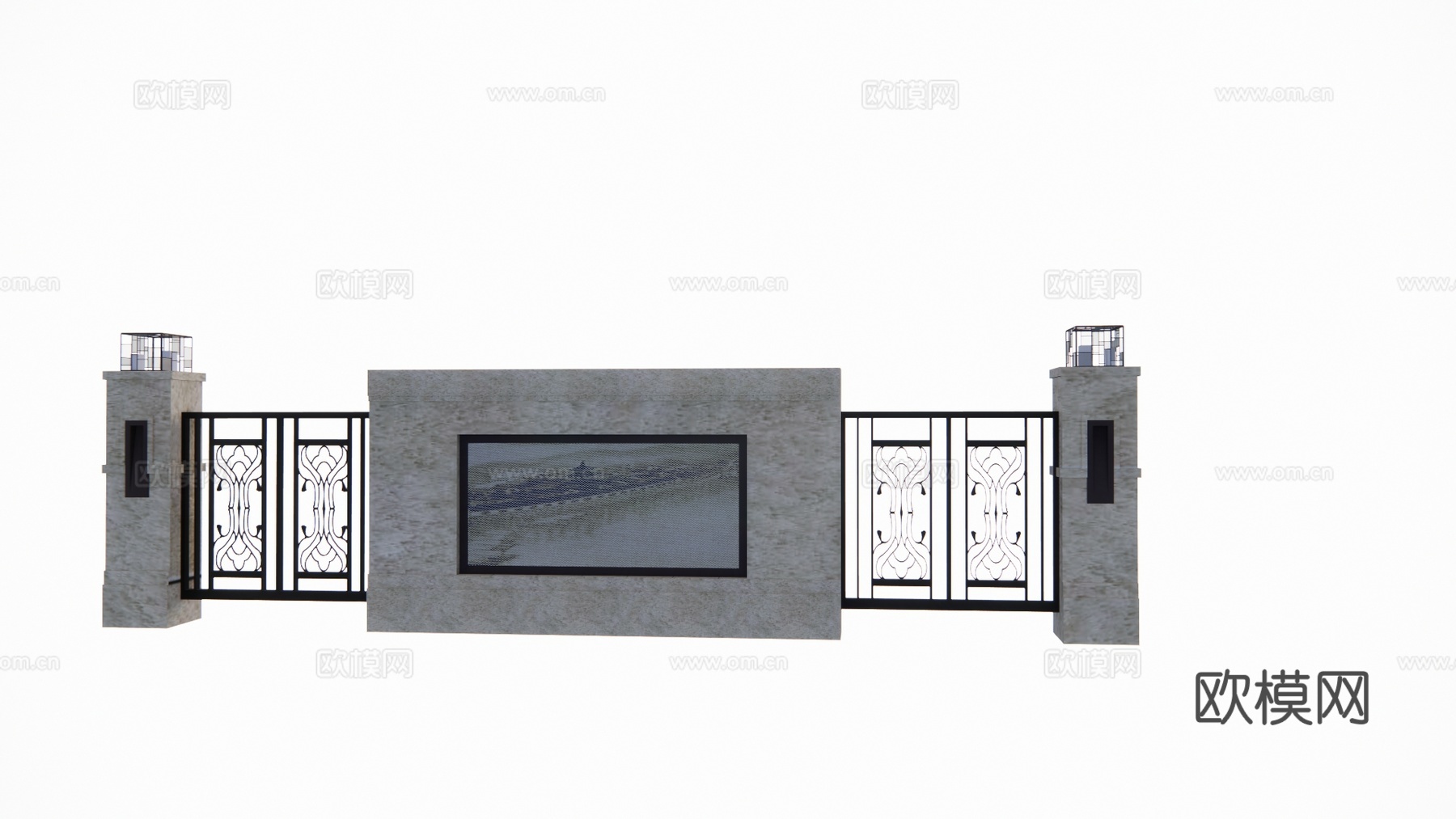 造景 水景 门 微景观 室内造景 屋顶花园 庭院门 庭院灯su模型
