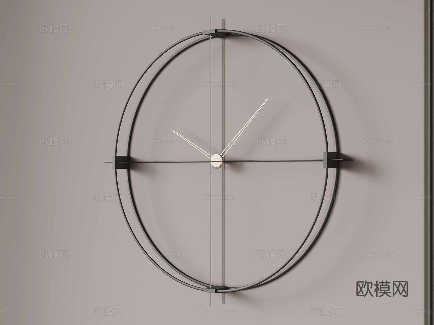 现代钟表 挂钟su模型