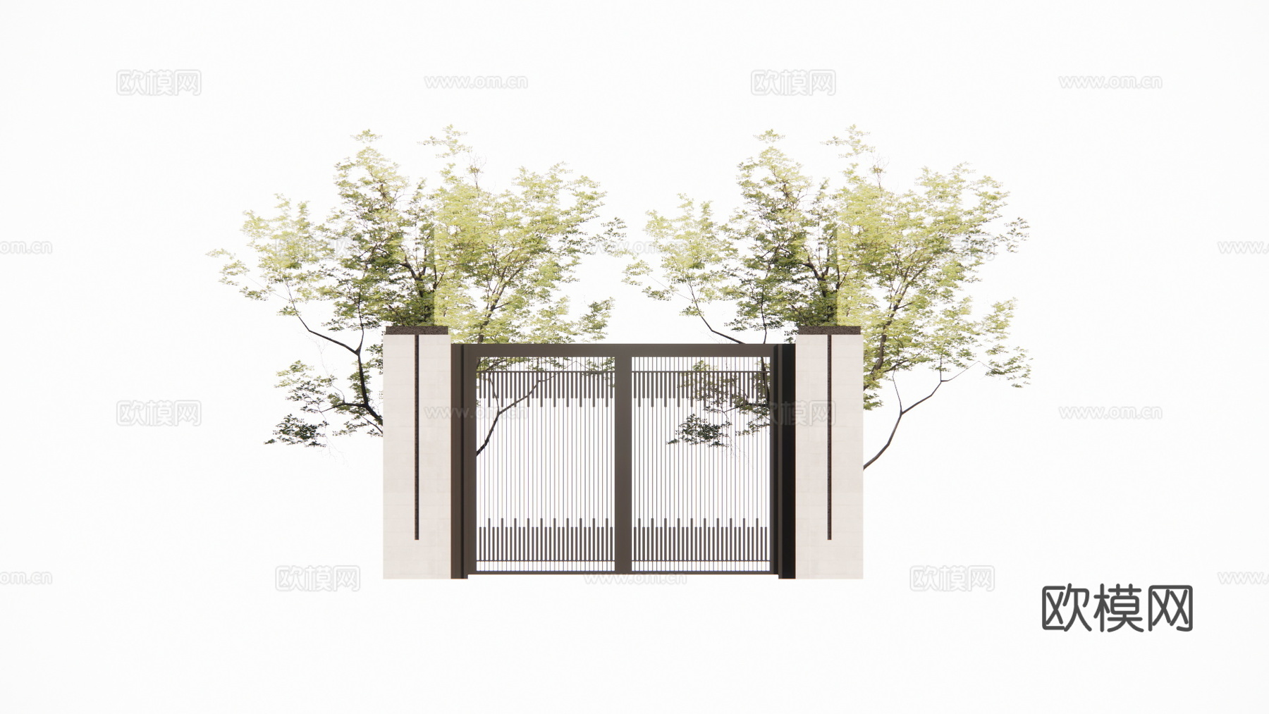 造景 水景 门 微景观 室内造景 屋顶花园 庭院门 庭院灯su模型