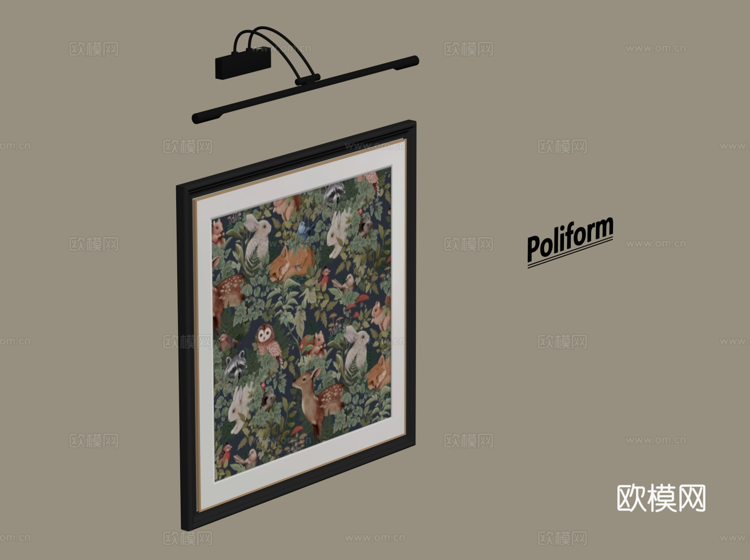 法式挂画 装饰画su模型