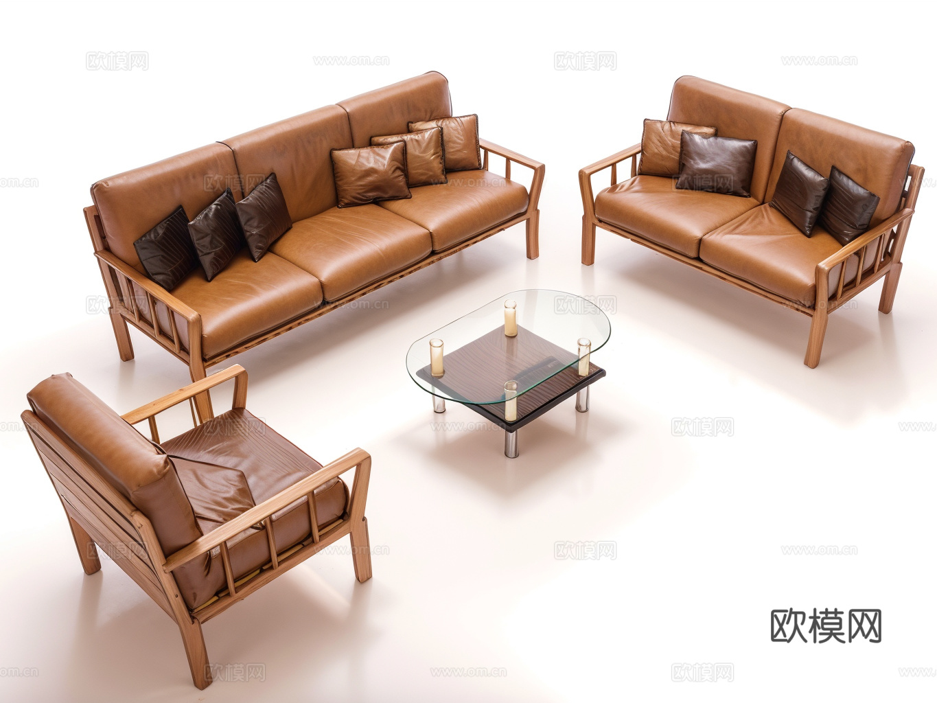 沙发茶几su模型