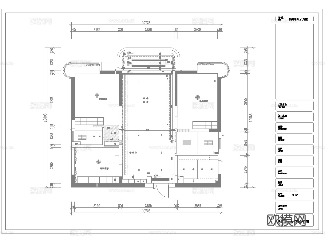 轻奢意式 样板间 最新全套施工图 效果图合集cad施工图