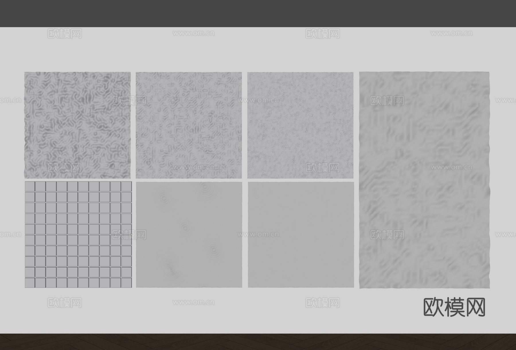 现代水波纹墙饰 水波纹不锈钢背景 不锈钢墙饰挂件 水波纹墙饰su模型