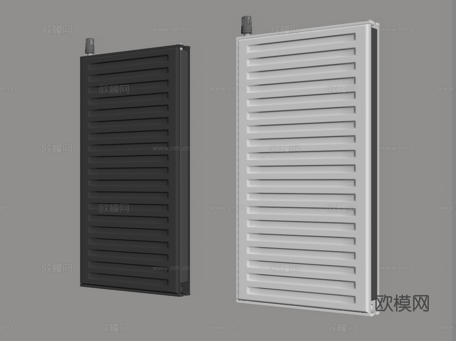 现代暖气片 取暖器su模型