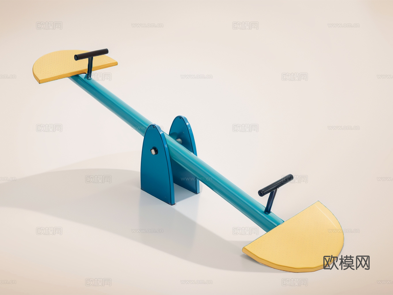 健身器材su模型下载（渲染图1）