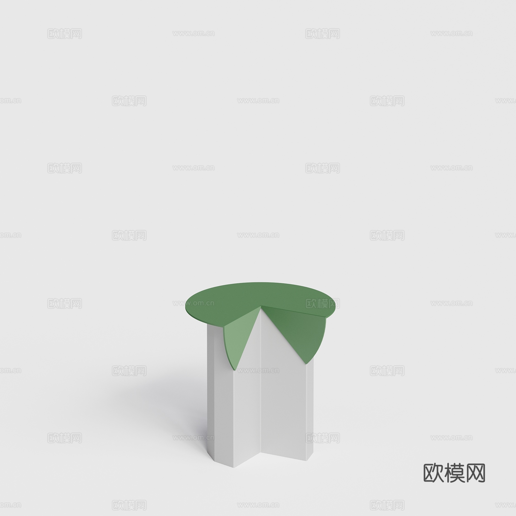 LIVINTWIST 现代户外 庭院花园 网红茶几 异形茶几su模型下载（渲染图1）