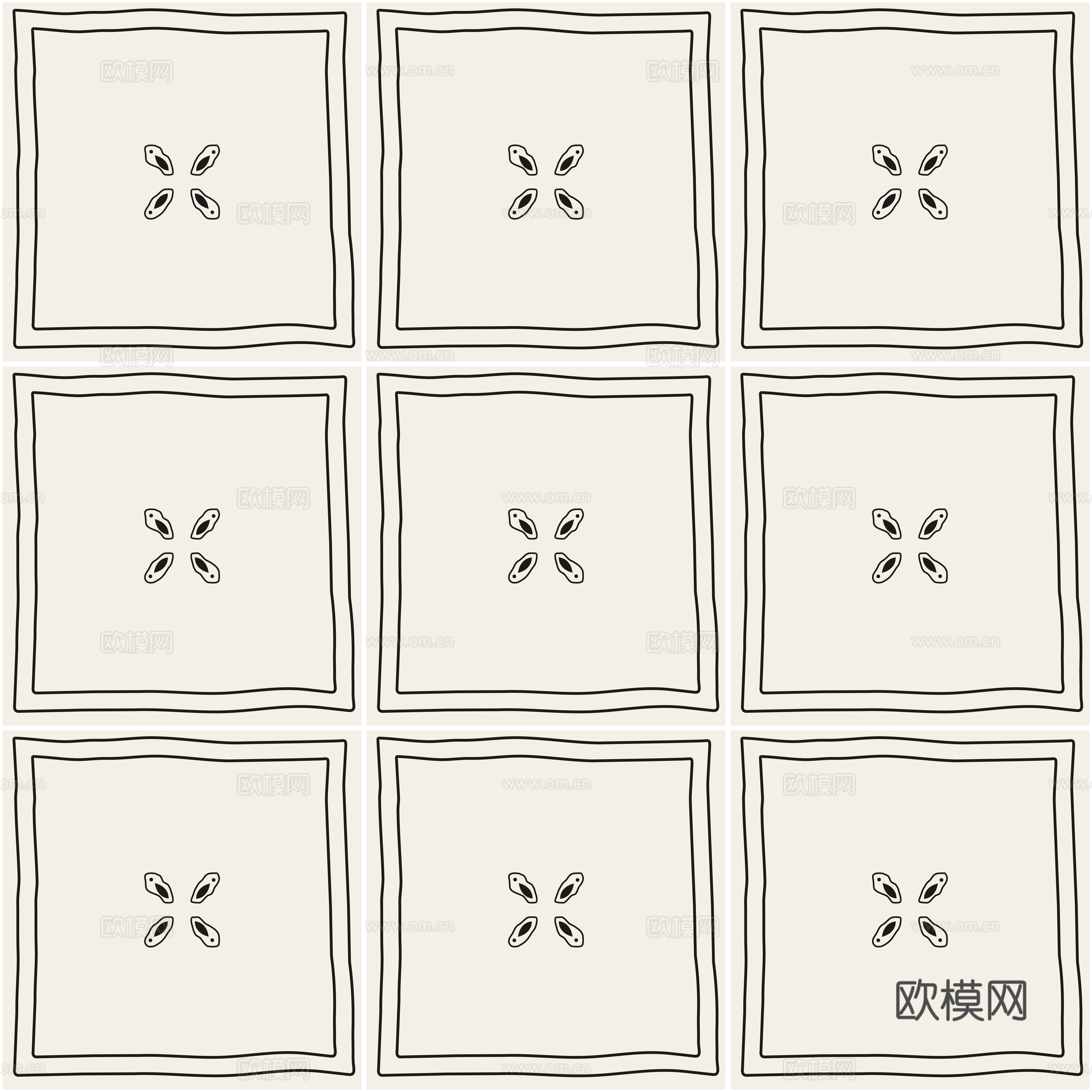 中古奶油瓷砖花砖