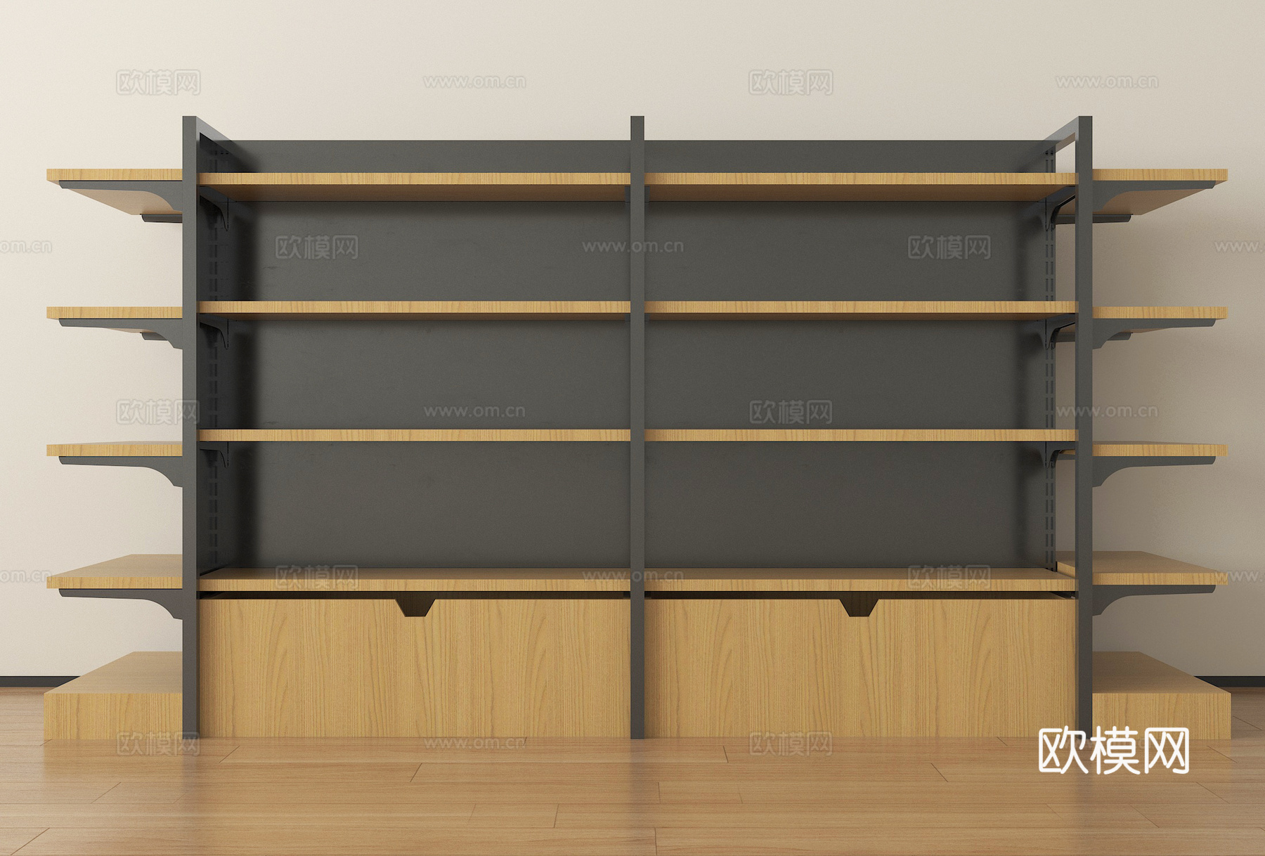 现代货架 置物架 储物柜su模型