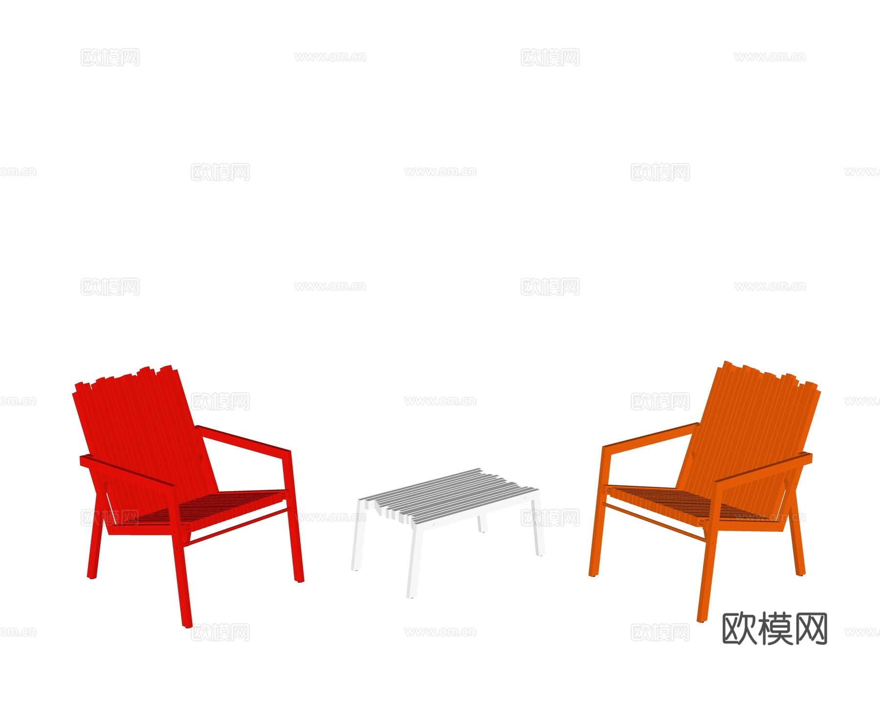 LIVINTWIST 现代户外 庭院花园 休闲椅 网红椅 单su模型