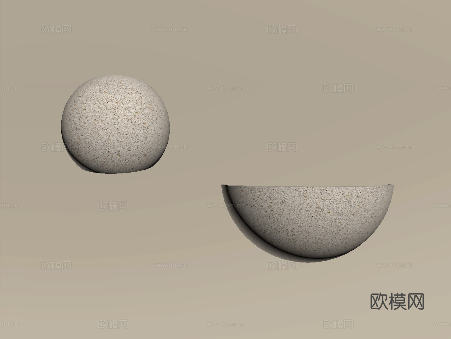 现代侘寂壁灯 极简壁灯 洞石壁灯su模型