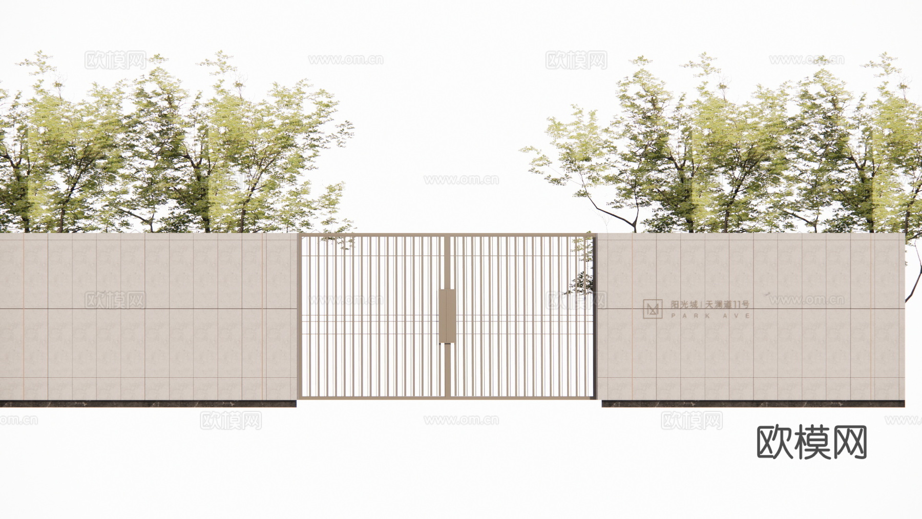 造景 水景 门 微景观 室内造景 屋顶花园 庭院门 庭院灯su模型