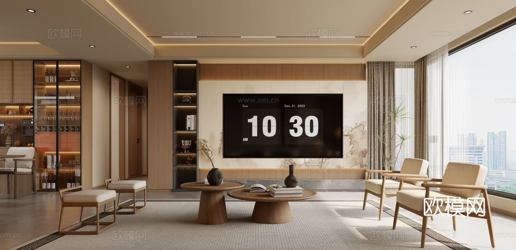 宋氏美学 样板间 最新全套施工图 效果图合集cad施工图