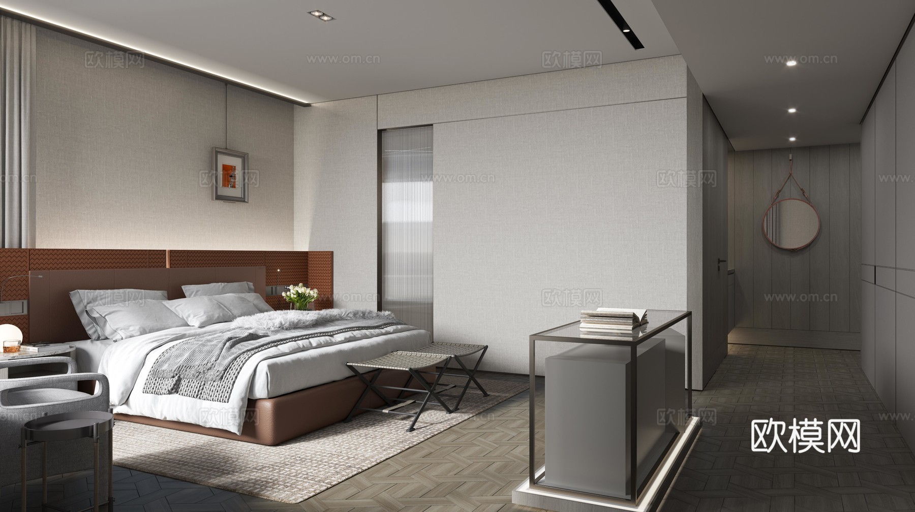 轻奢大平层 样板间 最新全套施工图 效果图合集cad施工图