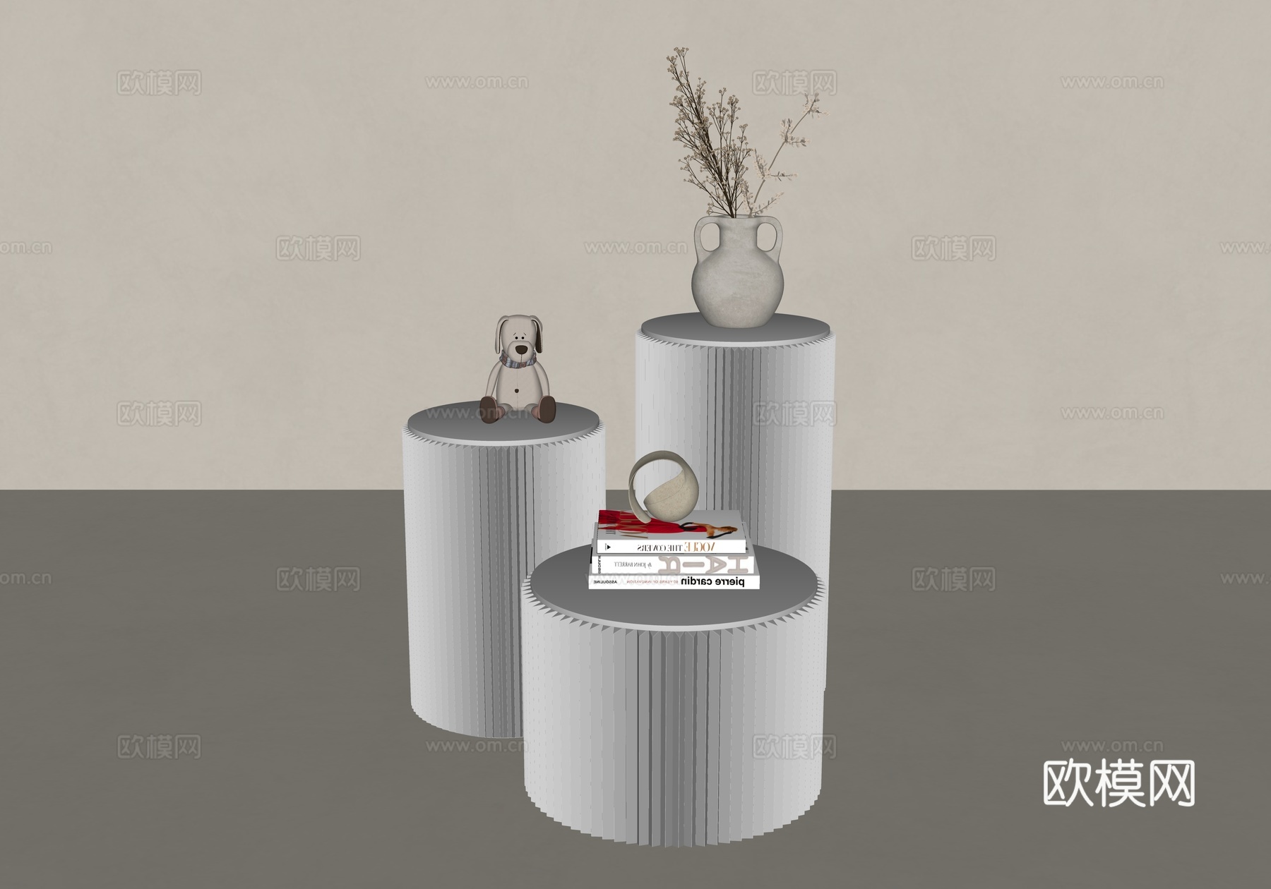 产品展台 创意纸凳 产品展示 风琴凳 伸缩矮凳 餐椅凳 折叠su模型