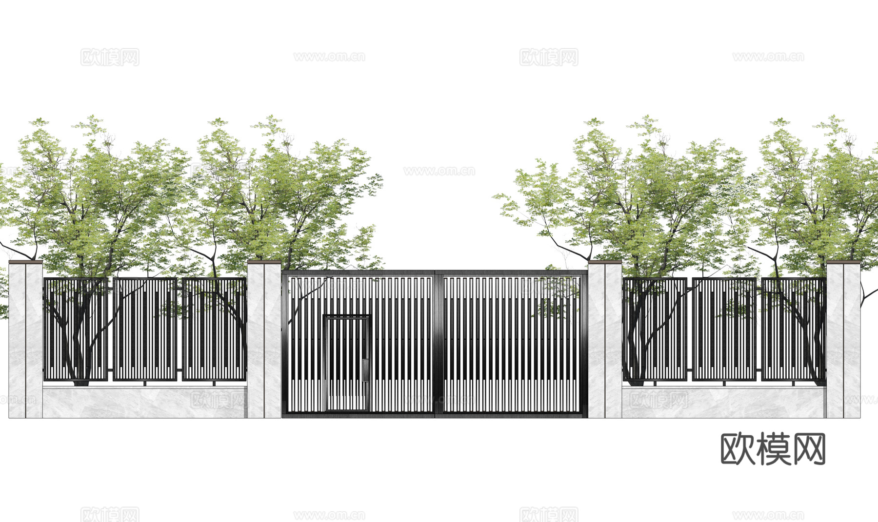 造景 水景 门 微景观 室内造景 屋顶花园 庭院门 庭院灯su模型