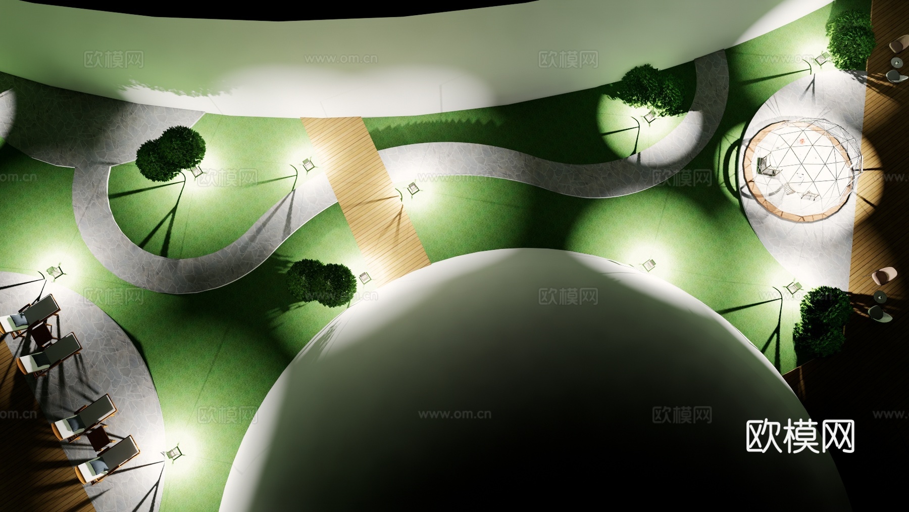 餐厅 帐篷 营地 酒店 度假村 民宿 野外 露天 泡泡屋 网su模型