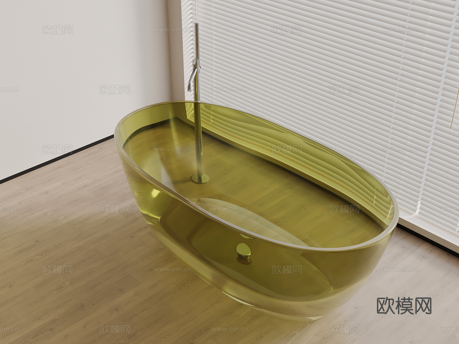 现代浴缸su模型