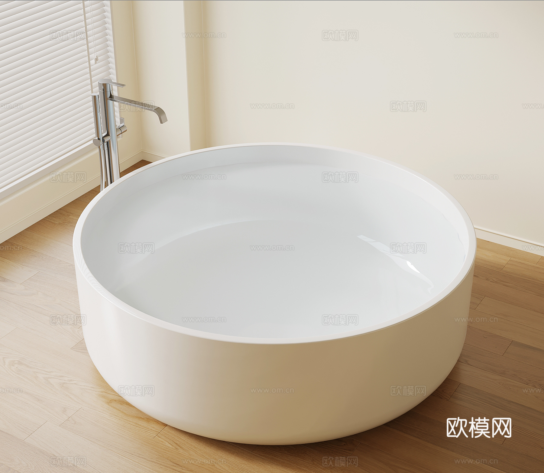现代浴缸 圆形浴缸su模型