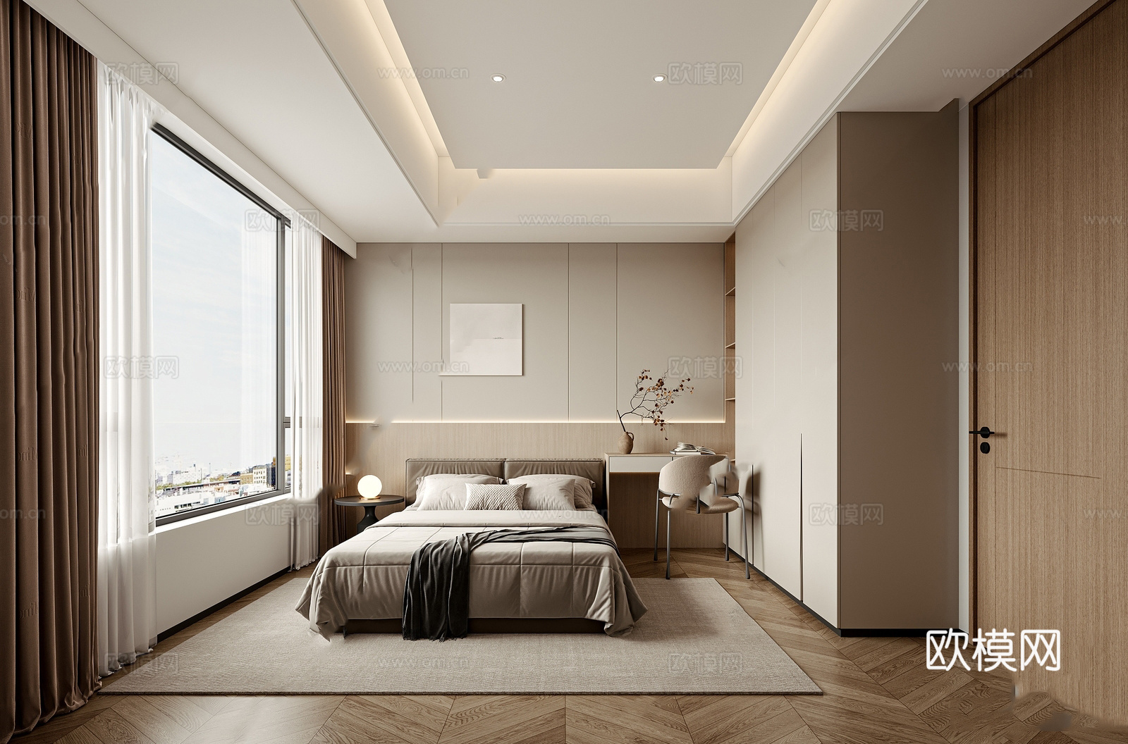 轻奢意式 样板间 最新全套施工图 效果图合集cad施工图