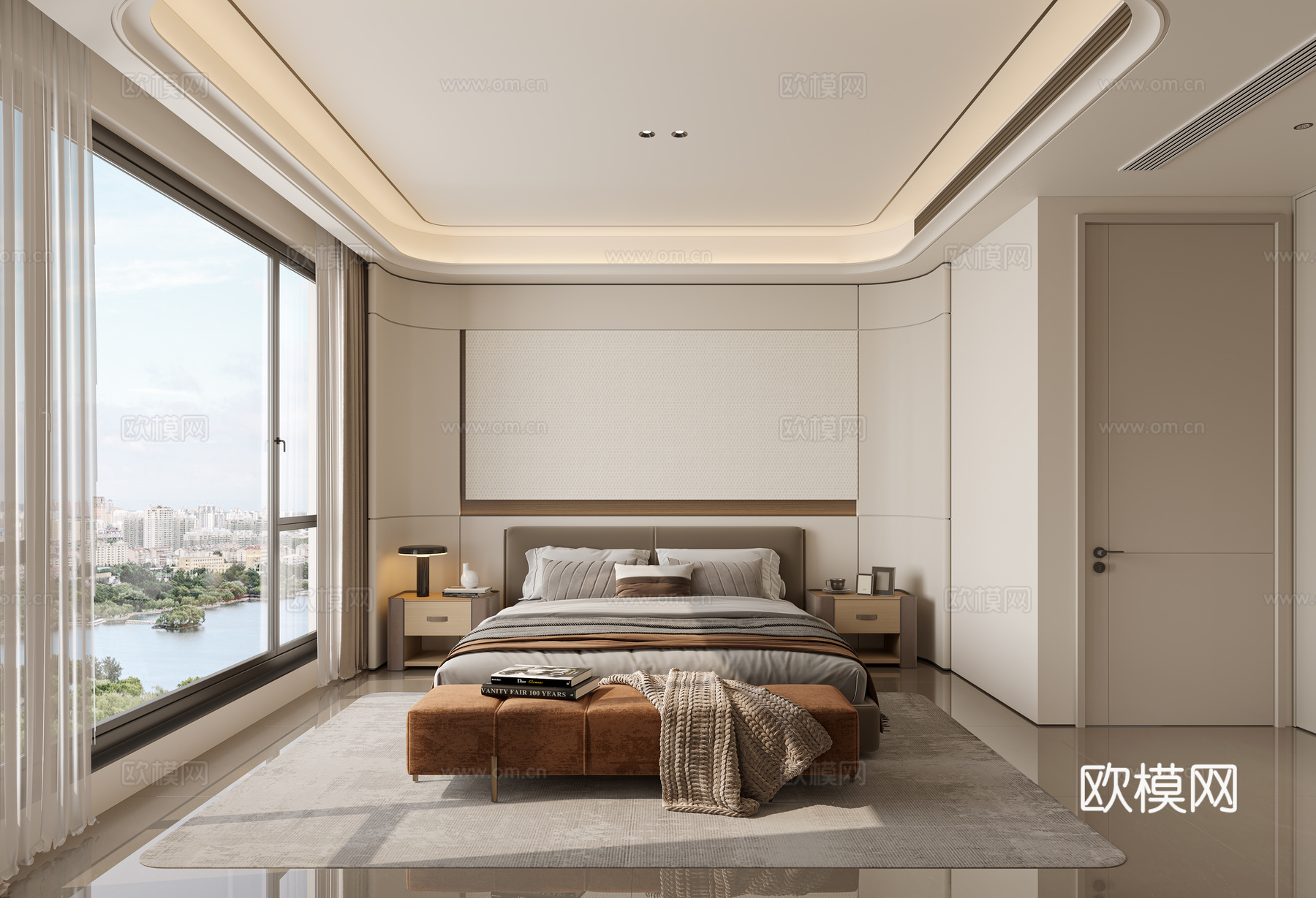 轻奢大平层 样板间 最新全套施工图 效果图合集cad施工图