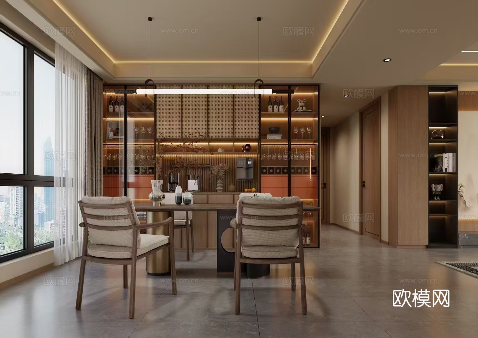 宋氏美学 样板间 最新全套施工图 效果图合集cad施工图