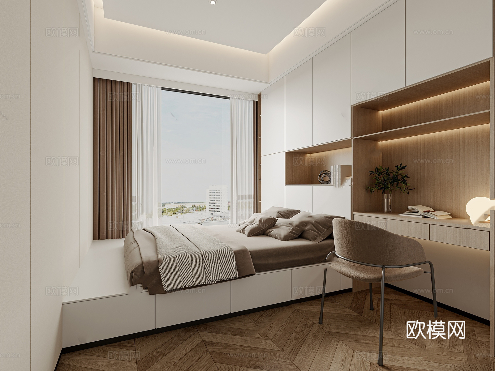 轻奢意式 样板间 最新全套施工图 效果图合集cad施工图